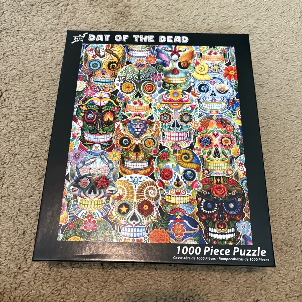 Day of the dead candy skull 1,000 piece puzzle